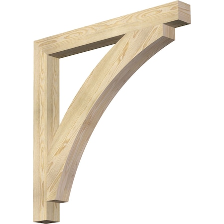 Thorton Block Rough Sawn Bracket, Douglas Fir, 4W X 40D X 40H